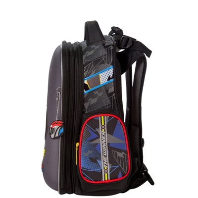 Рюкзак каркасный, Hummingbird TK, 37 х 32 х 18 см, с мешком для обуви, «Мото»